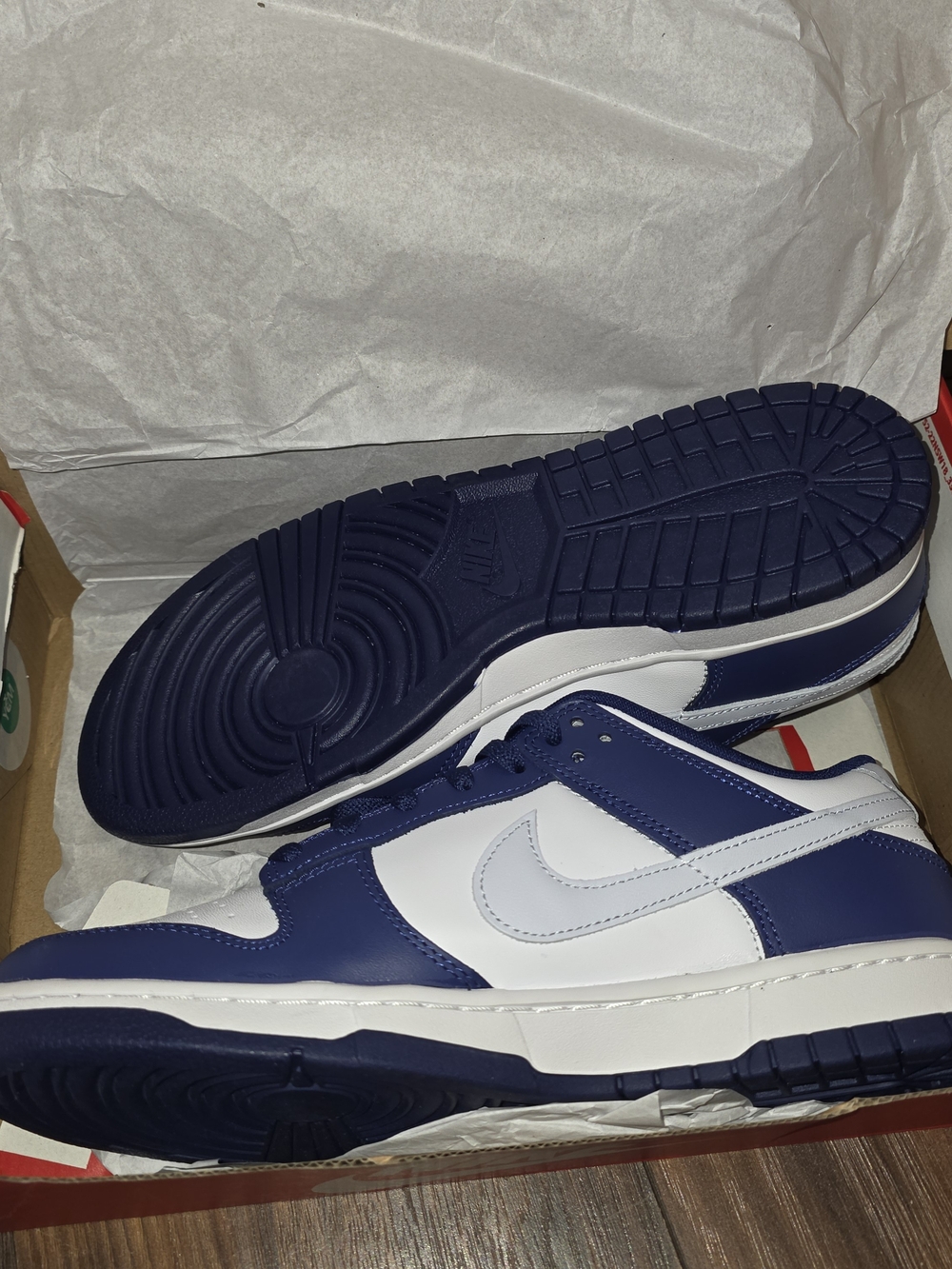 Nike Dunk Low Retro "Deep Royal Blue / Football Grey" 10.5M